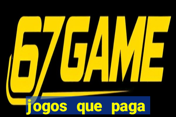 jogos que paga dinheiro de verdade no pix